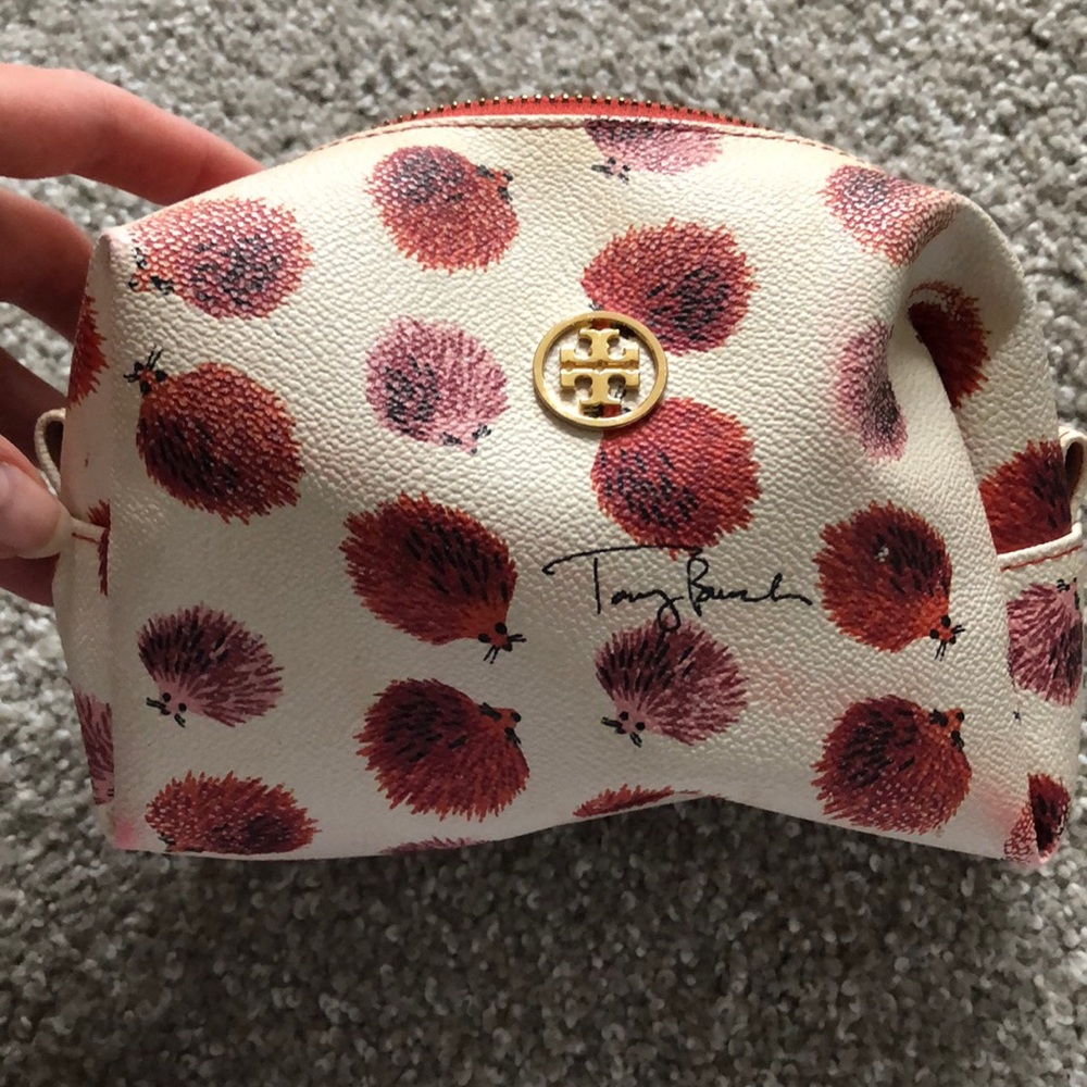 Tory Burch hedgehog make up toiletry bag